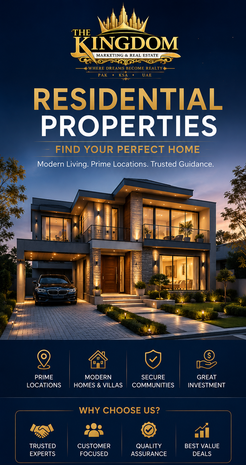 Kingdom Marketing, Leading Real Estate Company for Residential Projects